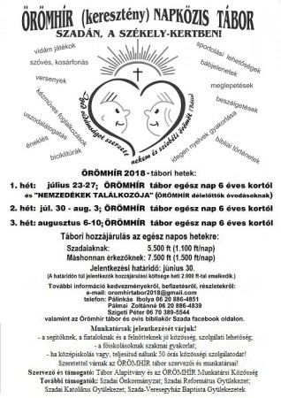 Örömhír Tábor 2018